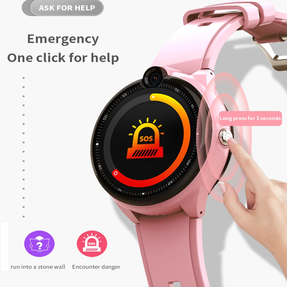 Детские Водонепроницаемые Смарт-часы часы с функцией видеозвонка GPS трекером