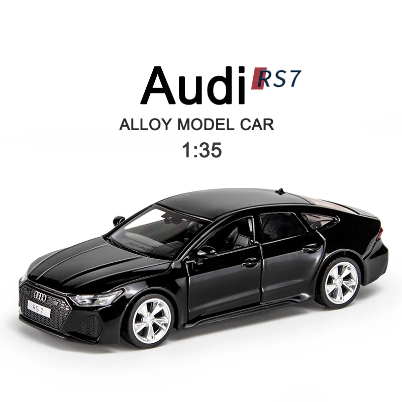 

New Diecast 1:35 Miniature Audi RS7 Alloy Model Sportcar Decoration for Children Birthday's Gifts Metal Vehicle Kids Toys Boys