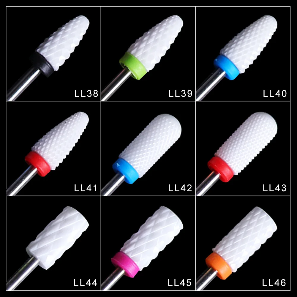 

1Pcs Electric Nail Drill Machine Drill Bits Ceramic Cuticle Clean Burr Nail Drill Bit Rotary Milling Cutter For Manicure Pedicur