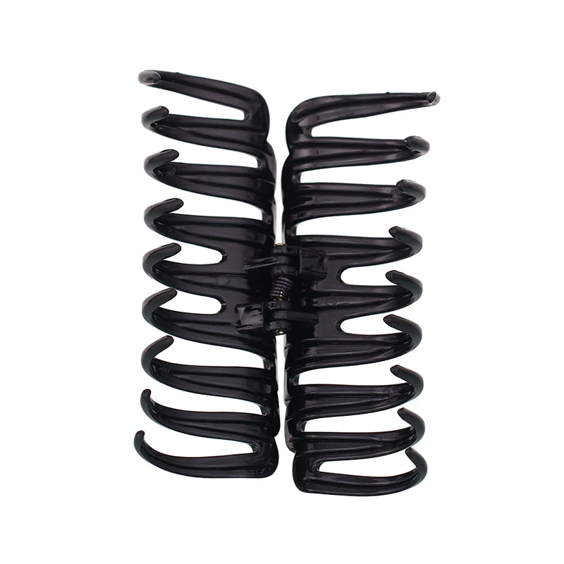

Women Large Thick Jumbo Hair Clip Scrub Black Big Hair Claw Geometric Glossy Barrettes Simple Bathing Hairpin Hair Accessories