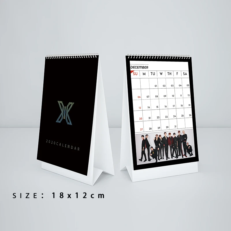 X1 Kpop Produce101 X1 Настольный календарь модный K-POP XONE X1 мини-календарь коллекция фанатов подарки Прямая поставка - Цвет: X1