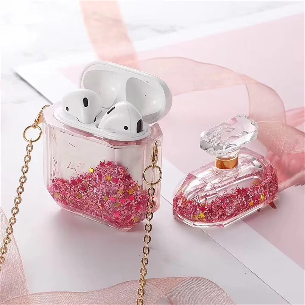 Чехол для зарядки Eaphone Airpods Air Pods блестящий чехол с магнитной застежкой флакона