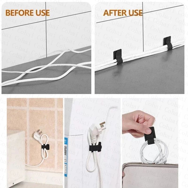 USB-органайзер для кабелей зажимы защита кабеля держатель шнура iPhone Xiaomi зажим