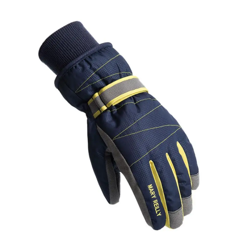 

Ski Gloves Men's Winter Touch Screen Waterproof Windproof Riding Motorcycle Cold Plush Cotton Thickened Gloves