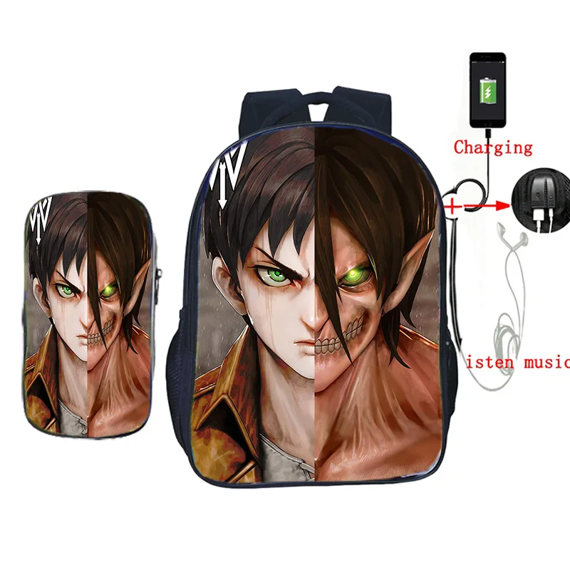 Школьный рюкзак атака на Титанов для мальчиков и девочек модный подарок сюрприз