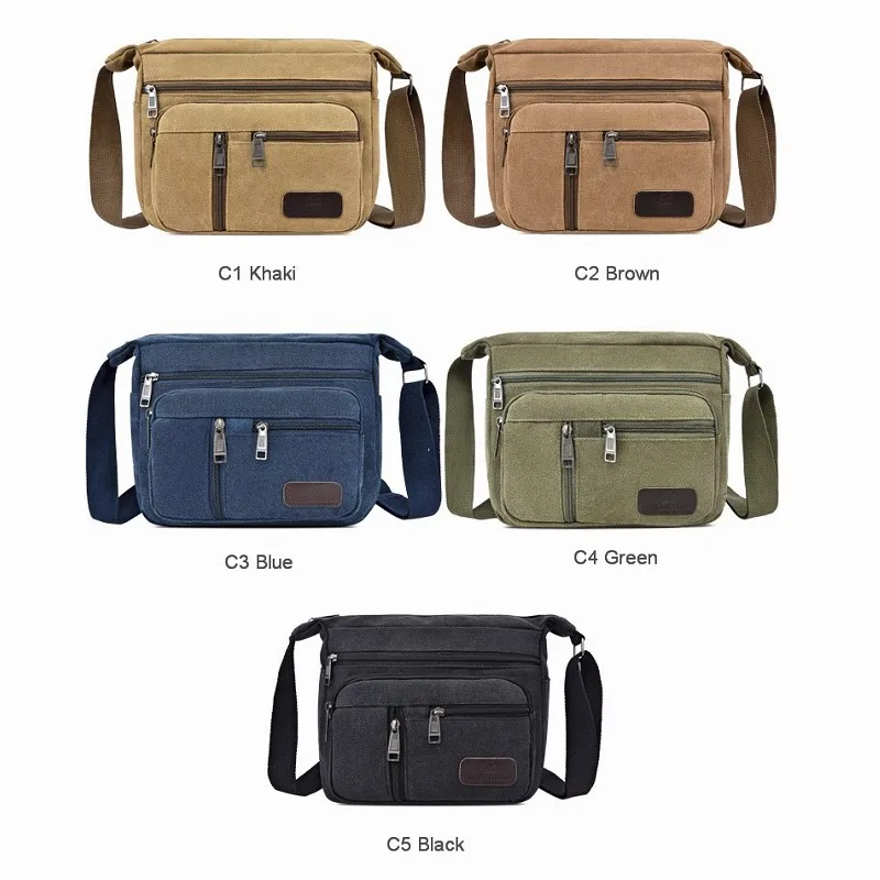 BY_00012 Men's Crossbody Bag Casual Tote Travel Men Canvas Shoulder Bags Luxury Messenger Bags Fashion High Quality Handbag