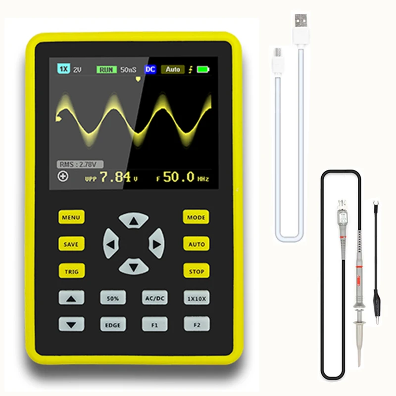 Цифровой мини-осциллограф с полосой пропускания 100 МГц и частотой дискретизации