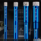 Буровое долото с алмазным покрытием для сверления стекла, мрамора, гранита, кварца, керамики, 6, 8, 10, 12, 14, 16 мм, 4-6 шт.