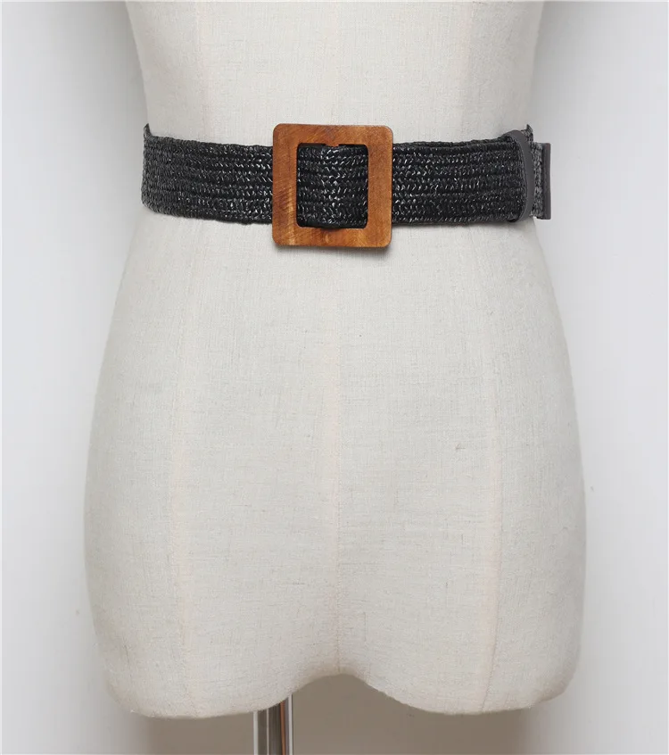 Винтажный Повседневный Желтый леопардовый прямоугольный ремень с пряжкой