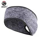 Зимний женский хвостик отверстие дизайнерска из Полар-флиса ушам Теплее повязка на голову спортивный напульсник стрейч-головной убор платок на голову для девочек