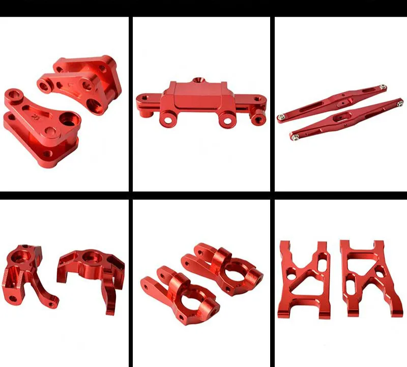 

WLtoys K949 Aluminum Alloy Upgrade Accessories Hub Carrier/Front Rear Suspension Arm/Steering Pushrod Kit for RC Cars Parts