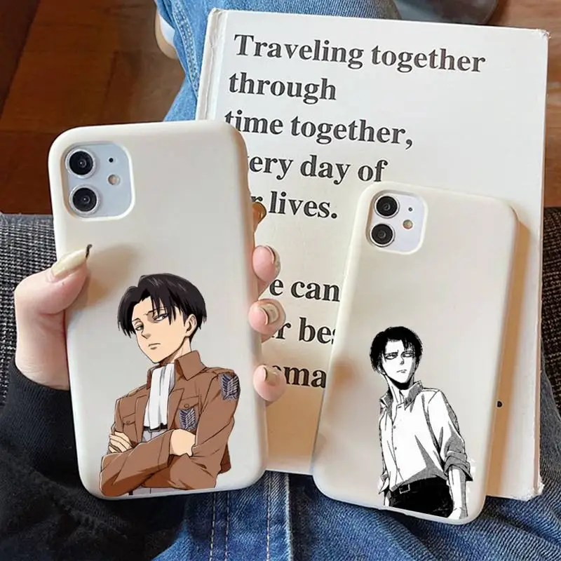 

Attack On Titan Japanese Anime Phone Case Solid Color Soft Cover for iphone 13 11 Pro Max X XS Max XR 7 8 6 6S Plus Fundas