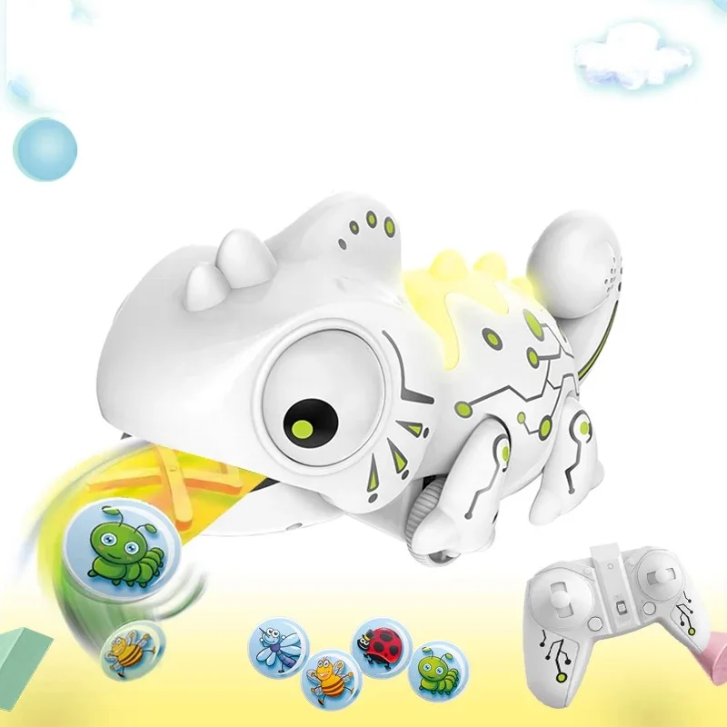 

RC Chameleon 2.4GHz Robotic Lntelligent Dinobot Toy Remote Control Chameleons Dinosaur Toys RC Animals Children Kids Gifts