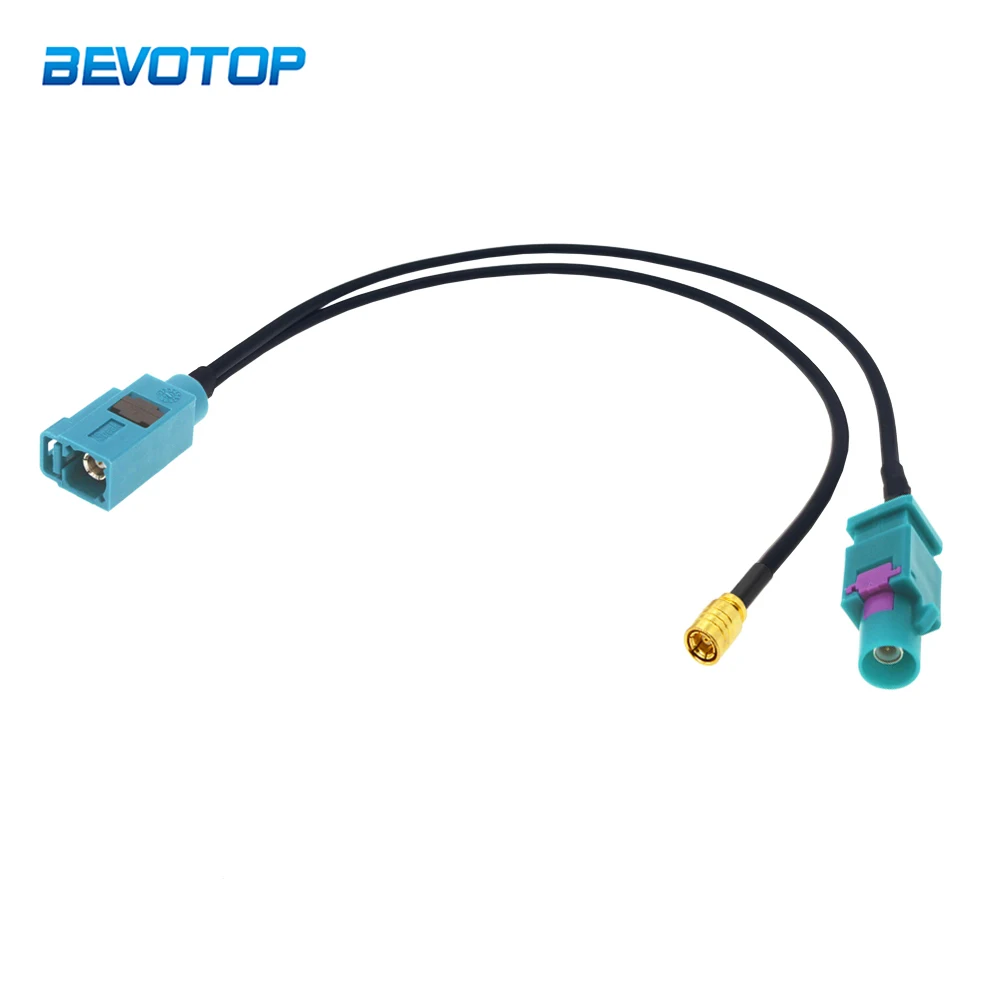 

Fakra Z Female Jack to 1 x SMB Female & 1 x Fakra Z Male Plug RG174 Y Type Splitter Cable GPS Antenna Extension Cord Jumper