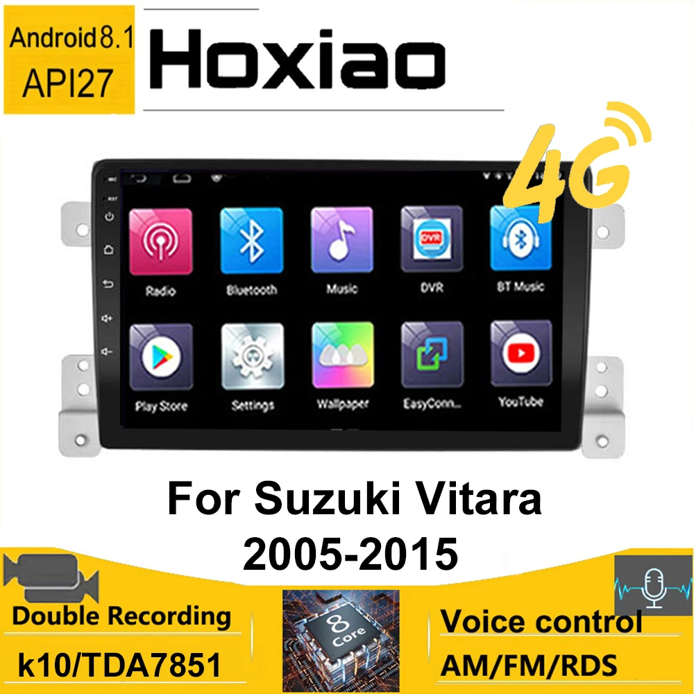 Android 9 ''Автомобильный GPS радио для Suzuki Grand 2006 2007 2008 2009 2010 2011 Vitara AM 2 DIN