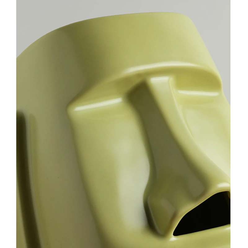 

Creative Ceramic Easter Island Moai Paper Holder Tissue Box Stone Figure 3D Sanitary Paper Storage Bar Bathroom Organizer