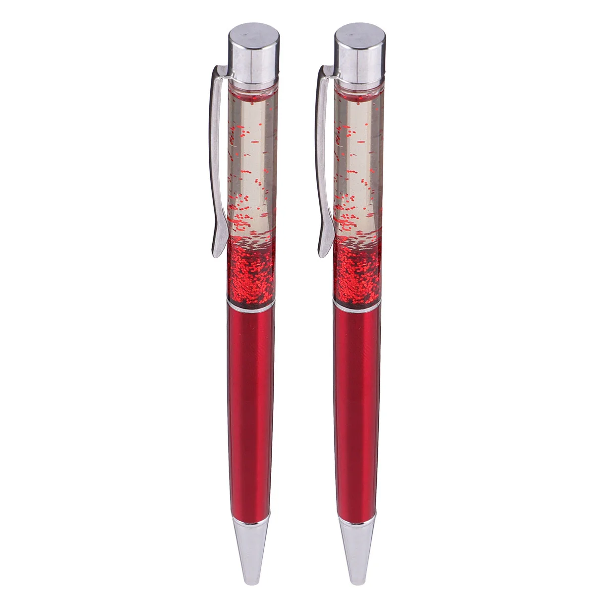 

1 Set of 2pcs Metal Ballpoin Pen Convenient Pens Simple Writing Pen Students Stationery for Home Office Advertising School