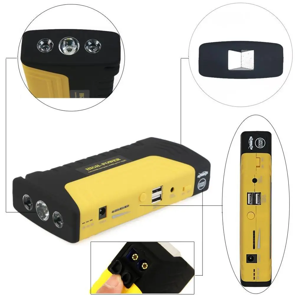 Портативное автомобильное пусковое устройство с 4 USB портами 89800 мАч|Пусковое