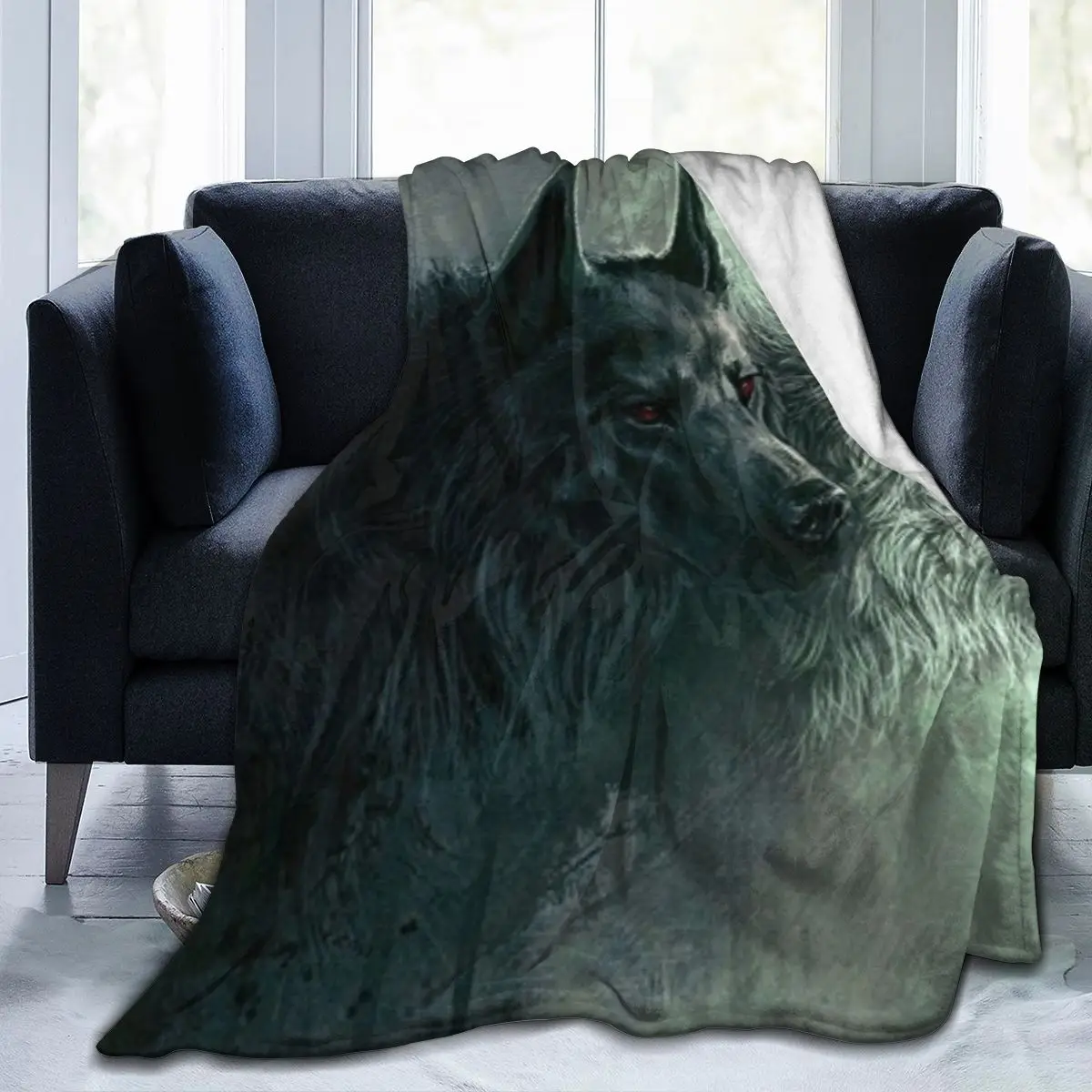 

Wild Wolf And Moon Animals Galaxy Soft Cozy Fleece Throw Blankets For Sofa Bed Couch Dropship Wholesale Decorative Family Throw