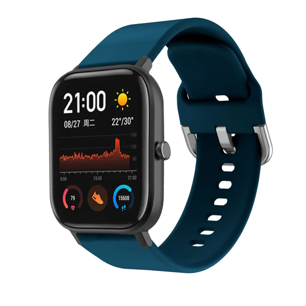 Ремешок силиконовый для Amazfit GTS сменный Браслет Для Xiaomi Huami ремешок часов Bip |