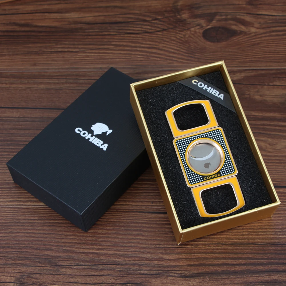 COHIBA металлический резак для сигар лезвие из нержавеющей стали сигары острые