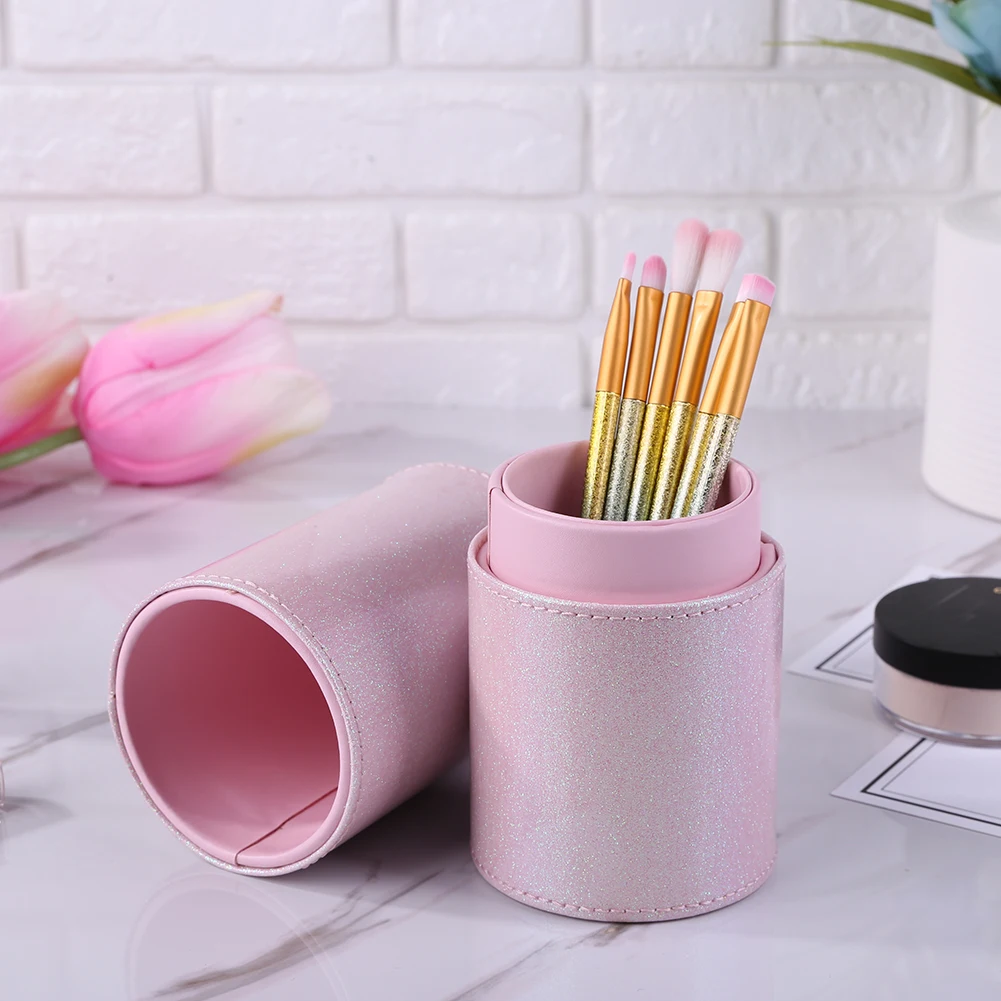 1 шт. Дорожная сумка из искусственной кожи косметическая кисть подставка для