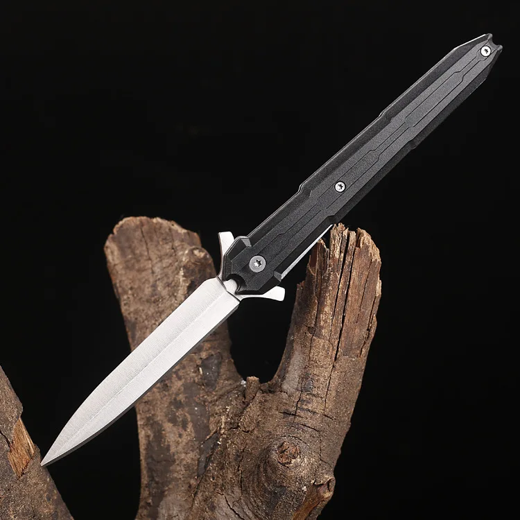 

Outdoor Sharp Hunting Knife Tactical Pocket Utility Knife for Family Camping Self-defense Folding Knife with Clip