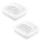 Тарелка для масла с крышкой, пылезащитный контейнер для хранения кусочков, коробка для хранения масла, пластиковый прозрачный контейнер для хранения сыра и фруктов