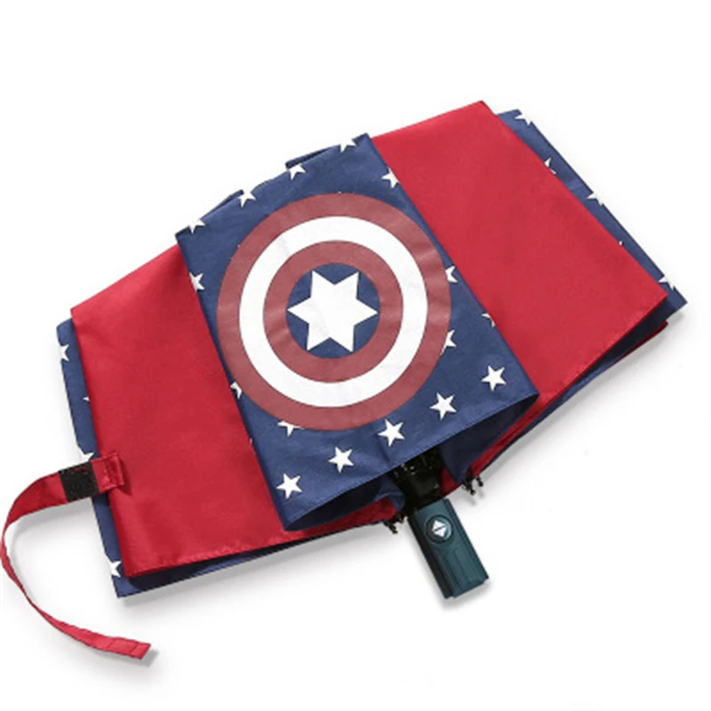 Детский складной зонт Disney с изображением Человека-паука Капитан Америка