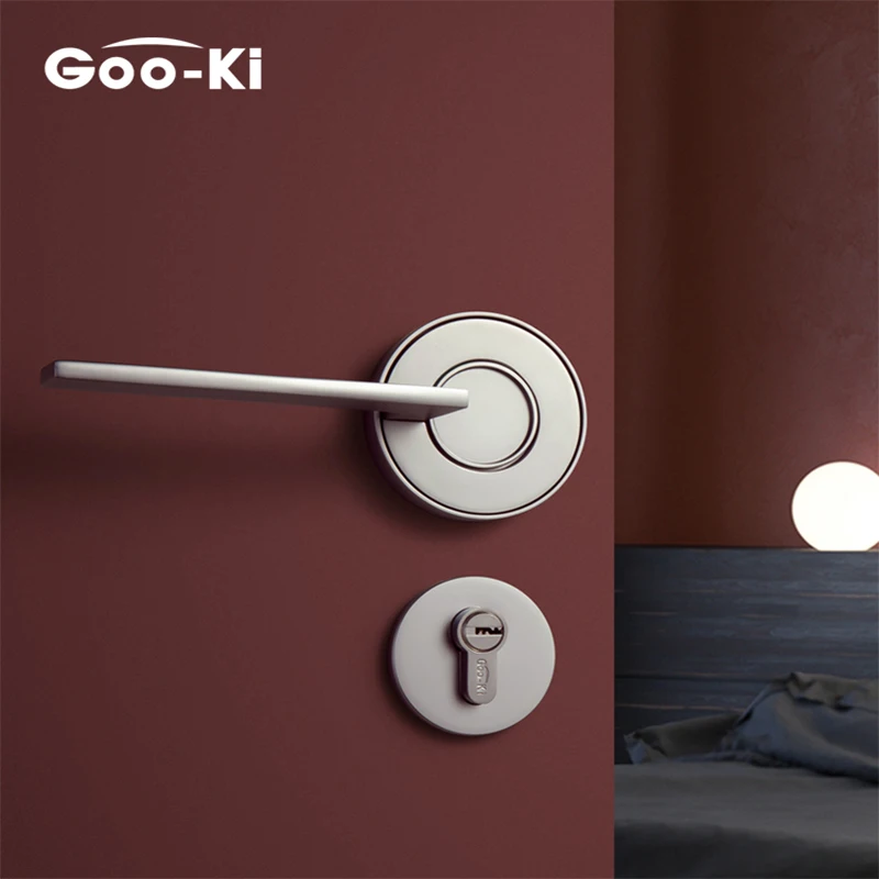 Дверной замок Goo-Ki роскошный бесшумный с дверная ручка для спальни интерьера