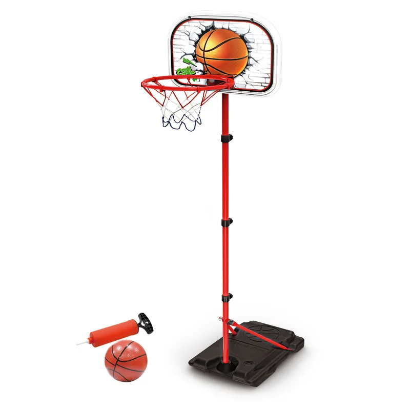 

38*170cm Adjustable Basketball Hoop Stand Rack for 1-14 Age Kids Baby Outdoor Indoor Ball Sport Backboard Rim Shoot Children Toy