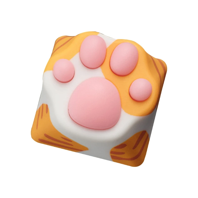 

Personality Soft Feel ABS Silicone Kitty Paw Artisan Cat Paws Pad Mechanical Keyboard KeyCaps for Cherry MX Switches
