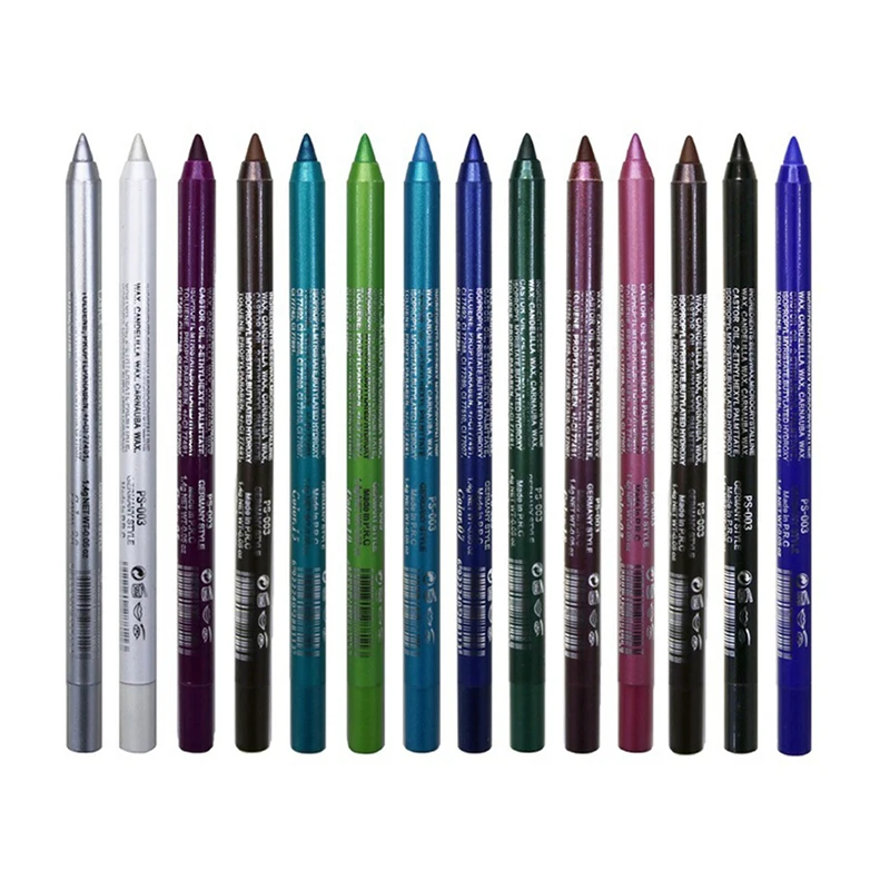 

1 Pc Long-lasting Eyeliner Pencil Waterproof 14 Colors Eyeliner Eyeshadow Pen Cosmetic Eye Makeup Liquid Eyeliner TSLM2