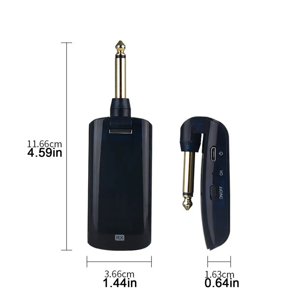 

AU688-U Musical Instrument Wireless Audio Transmitter USB Rechargeable Accessory Transmitter For Guitar Ukulele