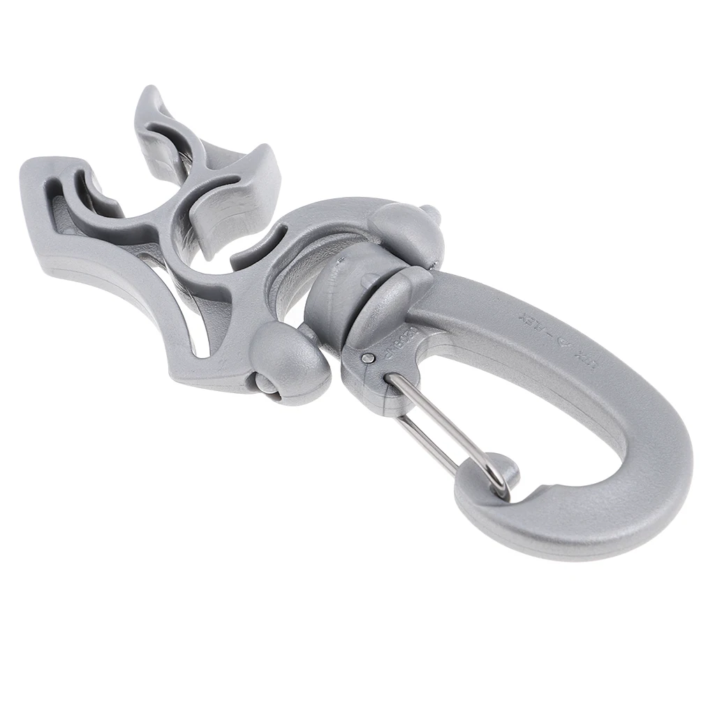 Дайвинг дайвер пластиковый двойной 2 BCD держатель шланга Фиксатор с защелкой клип