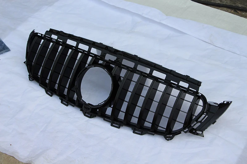 

Хромированный глянцевый черный GT стиль facelift автомобильный передний бампер радиатор сетка решетка Гонки Грили для Mercedes-Benz E класса W213