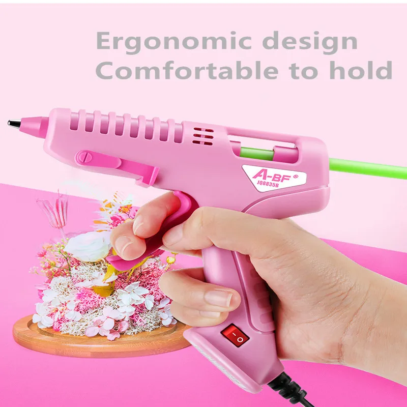 A-BF Hot Melt Glue Gun Silicone Pistol 7mm/11mm Industrial Grade Household DIY Hand Tool Power 60W Repair Heat 100V-240V | Инструменты