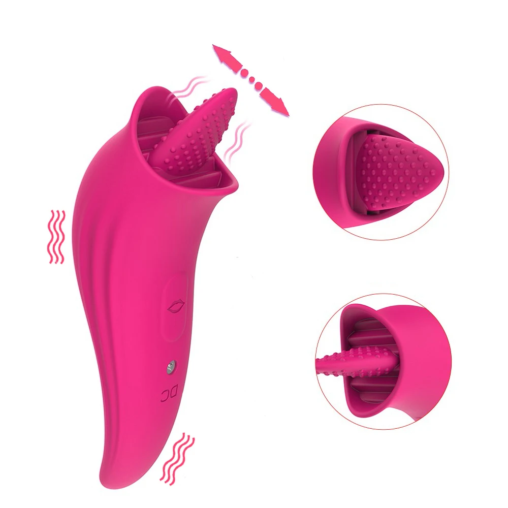 Вибратор для лизания языка и клитора оральный вибратор эротические игрушки