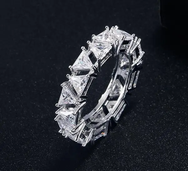 ZAKOL брендовые кольца вечности для женщин роскошное овальное кольцо с фианитом на