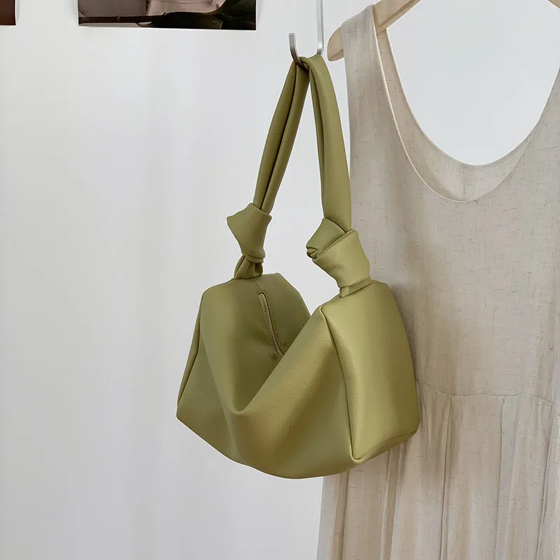 

2020 women bag new Lichee Pattern Bucket PU Fashion Solid Zipper Soft Shoulder Bags handbag high-capacity messenger bag