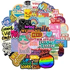 103050 шт. смешанные мотивационные английские искусственные наклейки для ноутбука, багажа, холодильника, гитары, граффити, веселые наклейки