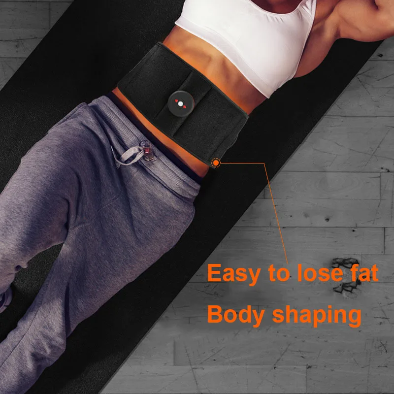 Vibration Abdominal Waist Trimmer Ab Muscle Stimulator Belt Flat and Stomach Workout Toning Massager Trainer Belt for Weight Los