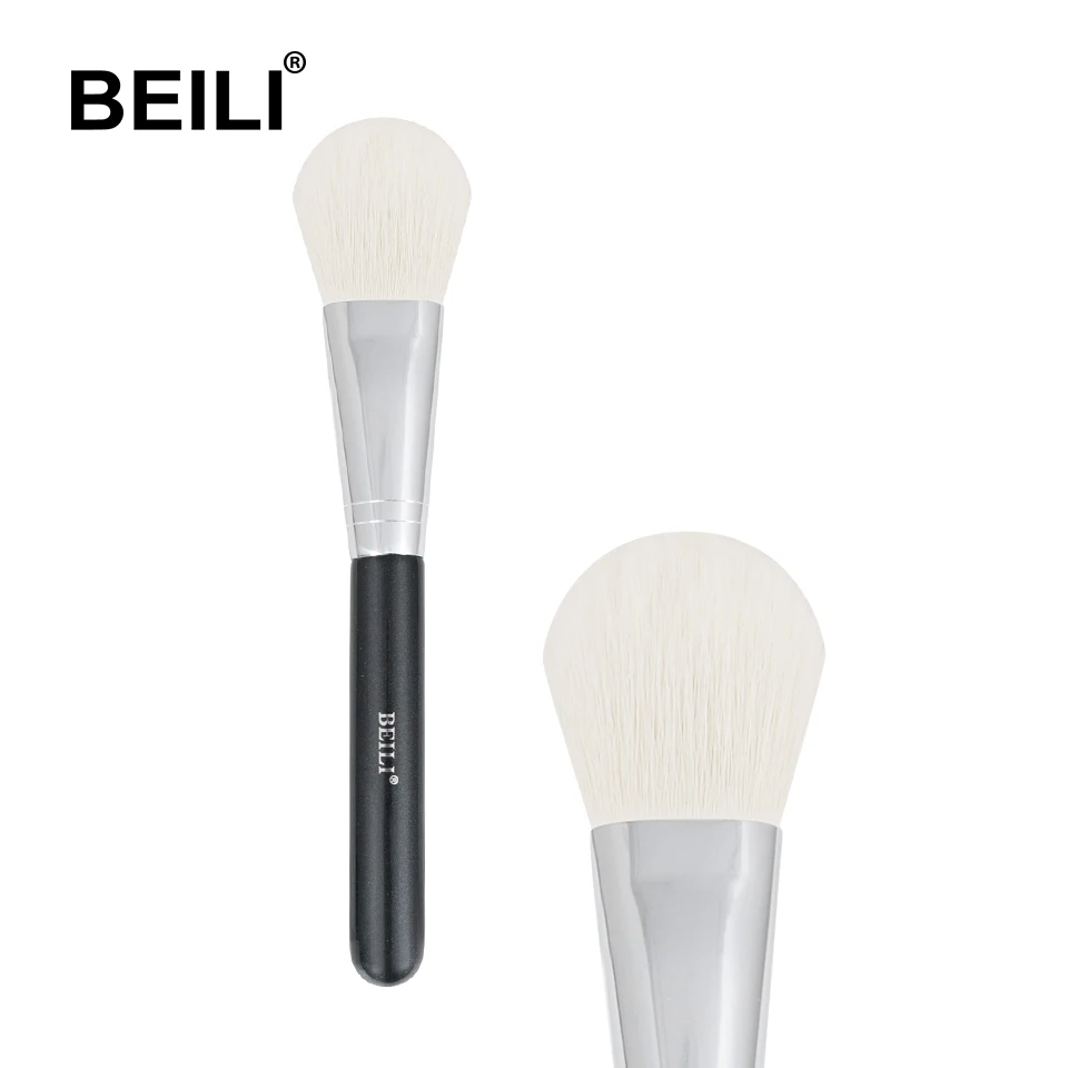 Black 128-Contour BEILI основа для макияжа, плоский контур, крем, пудра, румяна, форма лица, одиночные синтетические волосы, черные кисти для макияжа - Handle Color: Black 128-Contour