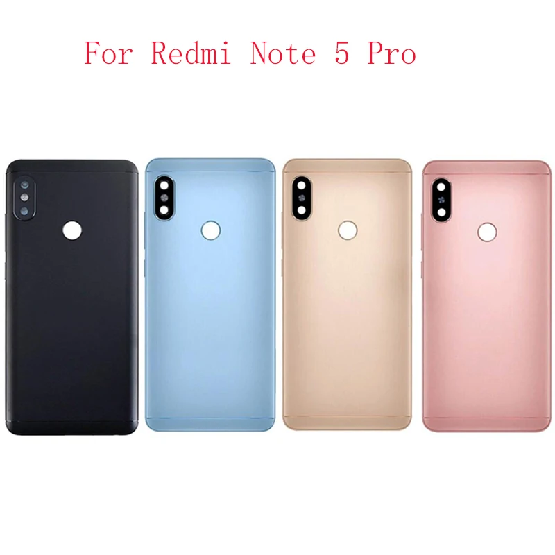 Задняя крышка корпуса для Xiaomi Redmi Note 5 Pro 6 сменная аккумулятора с клейкой
