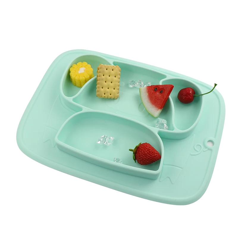 

Силиконовый поднос для кормления новорожденных, всасывающая тарелка Vajillas Plato, тарелка для младенцев, Детская тарелка для еды