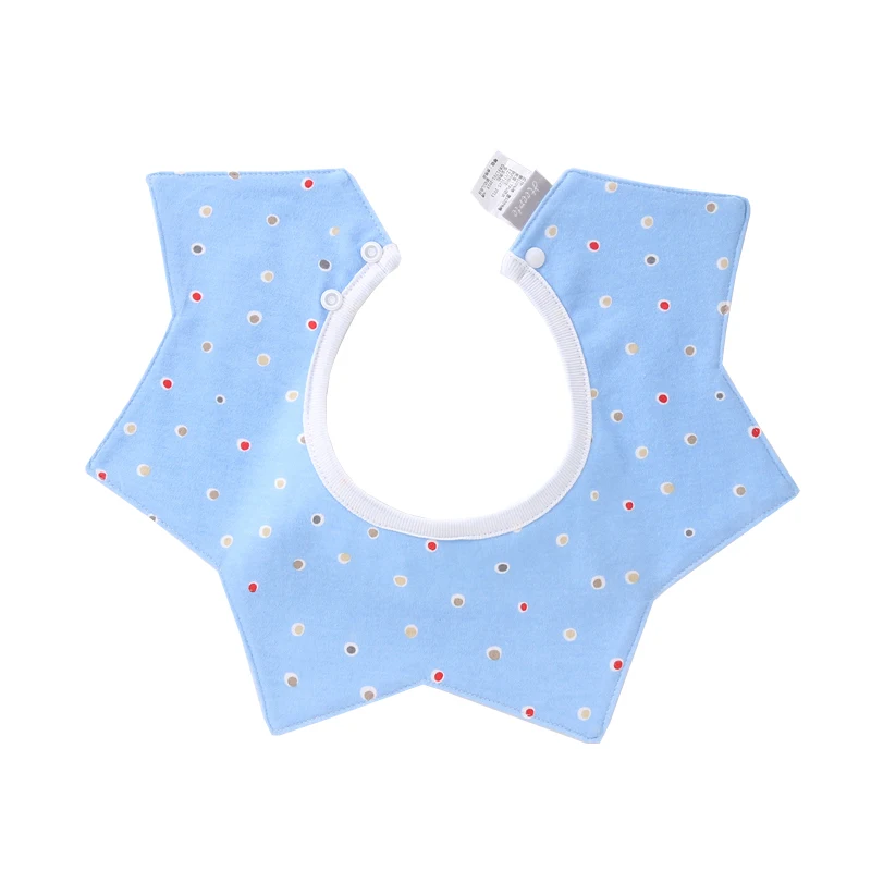 Bandana para beb&eacute;, babero de algod&oacute;n para reci&eacute;n nacido, c&oacute;moda alimentaci&oacute;n, toalla de Saliva, bufanda de estrella, babero giratorio de 360 &deg;, art&iacute;culos suaves para ni&ntilde;os-5