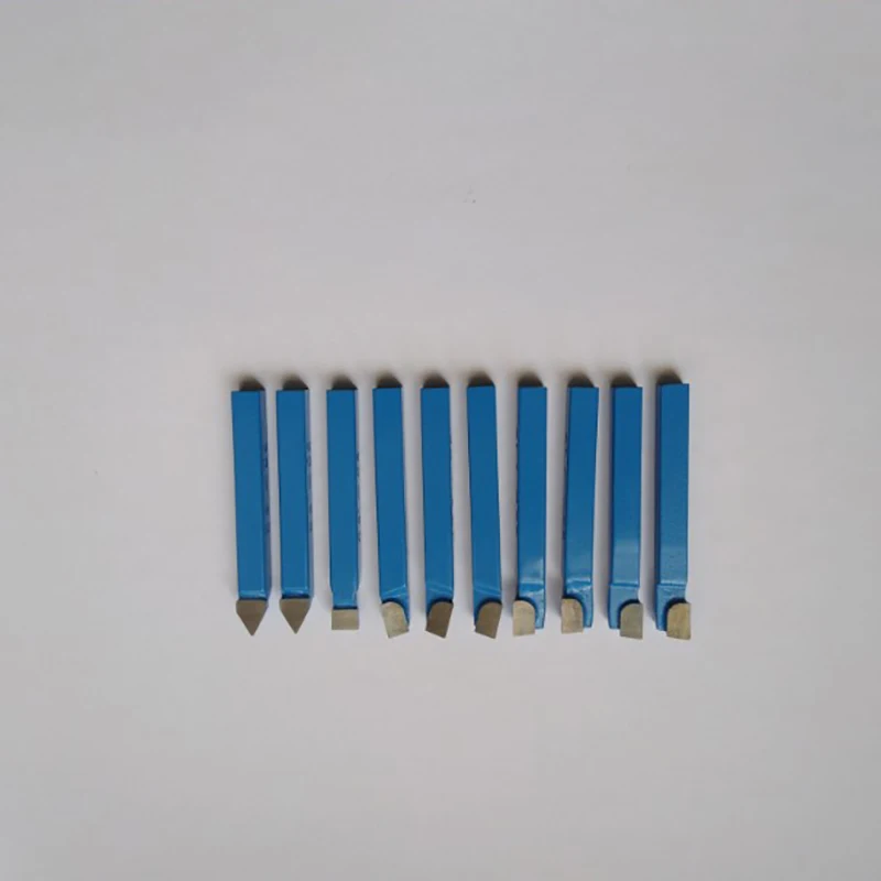 10Pcs Blue Carbide Lathe Tool Bit 1/4Inch Metal Tip Tipped Cutter Set For Cnc Tools | Инструменты