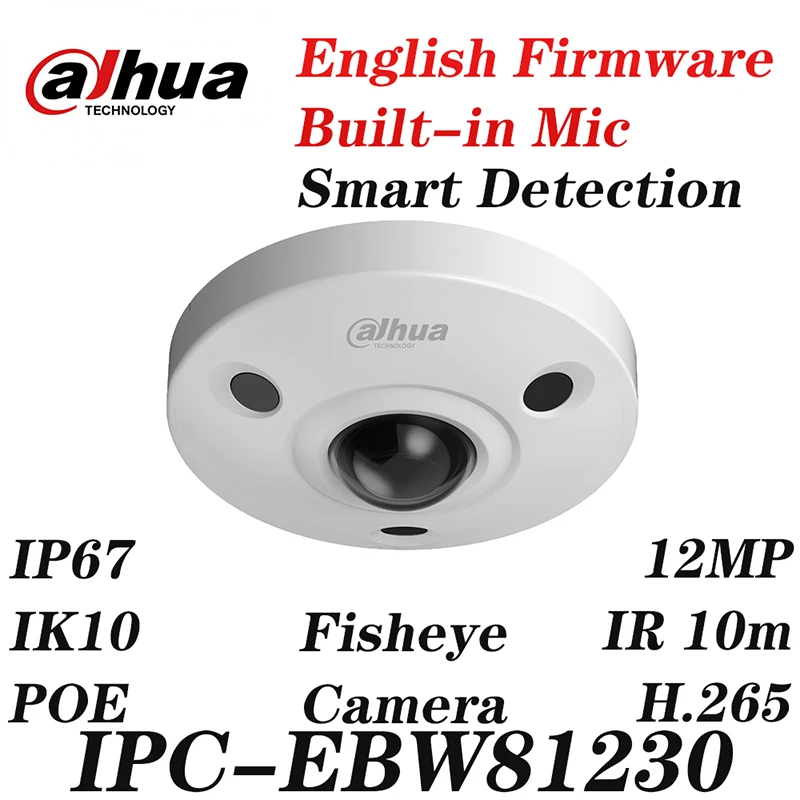 Dahua IPC EBW81230 оригинал 12 МП рыбий глаз IP панорамная камера сетевая замена EB5531 с