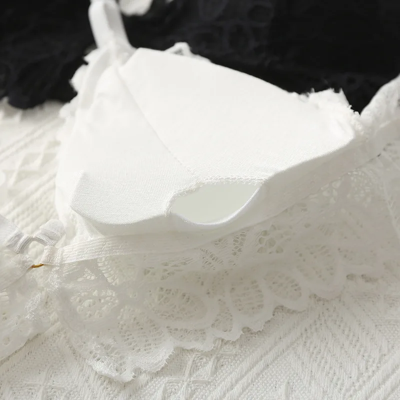 

Women Lace Bra Sexy Underwear Sets Backless Bralette Sling Vest Lingerie Brassiere Hollow Panties Female Soft Tops Intimates #F
