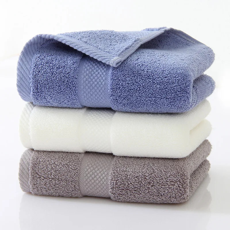 

Хлопковое полотенце для взрослых, домашнее утолщенное, гостиничное, хлопковое, 140 г, впитывающее полотенце для лица, подарок, оптовая продаж...